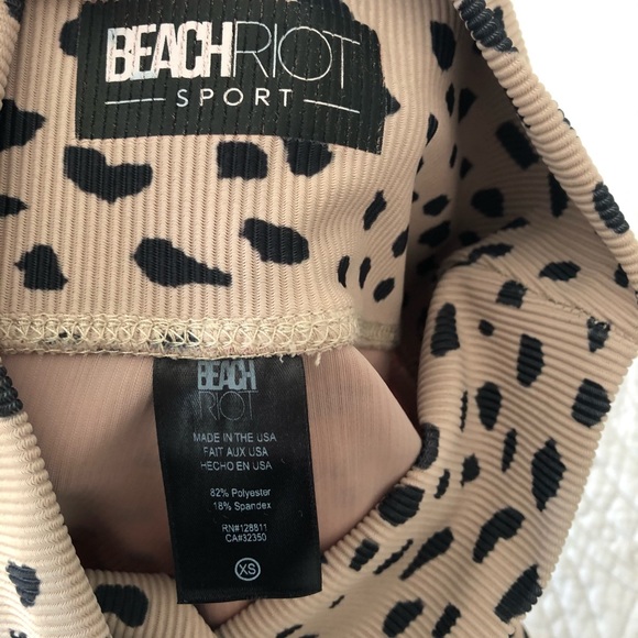 Beach Riot Ribbed Ayla Legging Taupe. - Picture 3 of 5